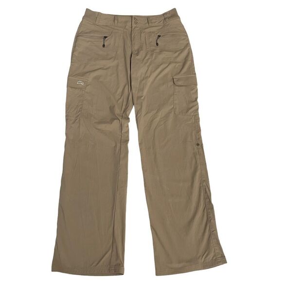 CABELA’s XPG women’s outdoor cargo / roll‎ up capris pants khaki UPF 30 size 10 - Picture 1 of 10